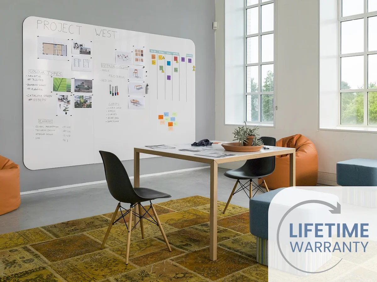 Whiteboardwand op maat